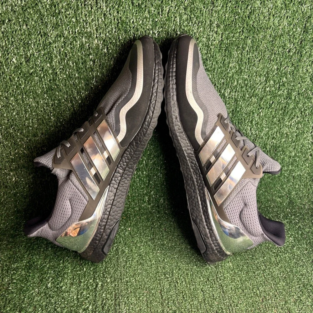 NEW Adidas Ultraboost MTL Running Athletic Sneaker Metallic Silver Mens Size 18